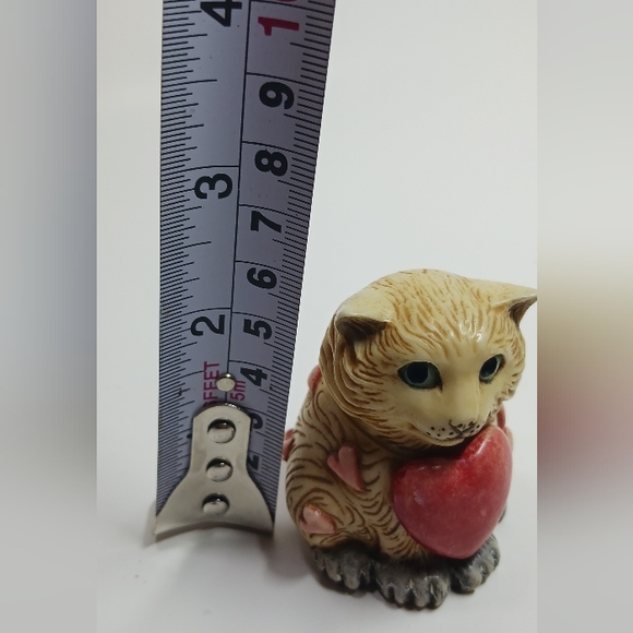 VINTAGE 2001 POT BELLY "VALENTINO" VALENTINE CAT FIGURE TRINKET BOX - Picture 7 of 7